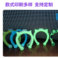 Luminous Cat Paw Cooling Neck Ring PCM Phase Change Material Ice Collar for Summer Heat Relief