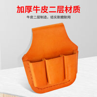 Electrician's Genuine Leather Tool Belt Pouch for Pliers and Repair Tools