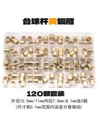 Billiard Cue Brass Ferrule Repair Kit for Small Tip Cues, Various Sizes