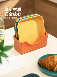 Modern Household Plastic Fruit Plate & Bone Dish Set with Base