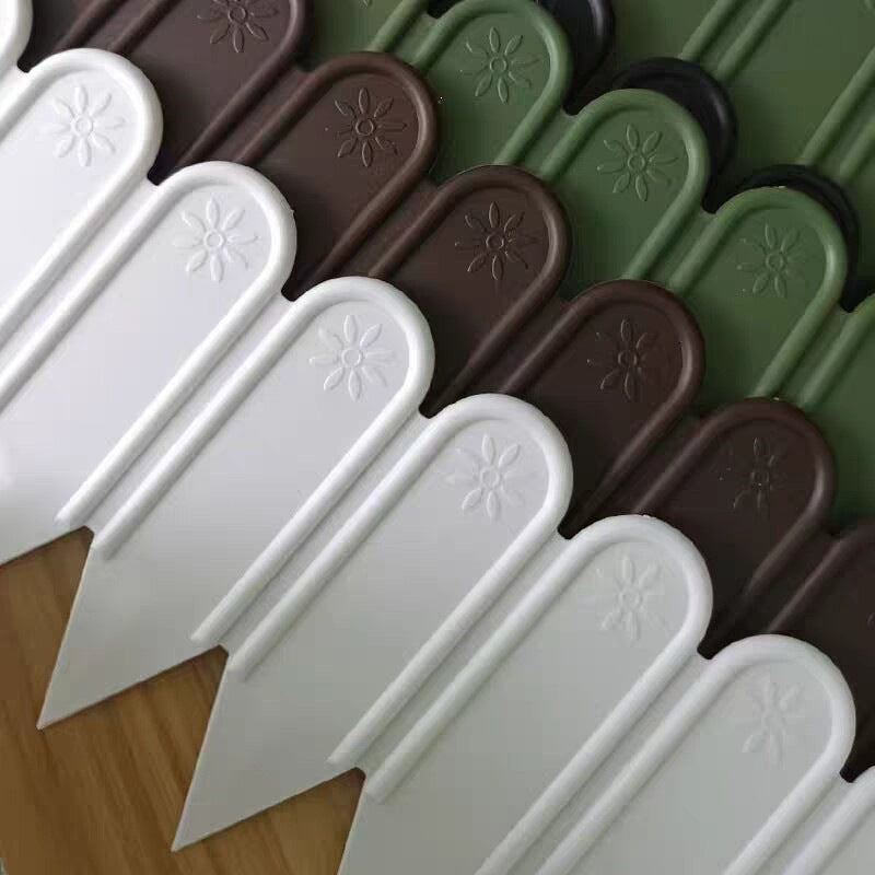 Garden Plastic Landscape Edging Fence Border for Lawn Flower Bed Vegetable Patch