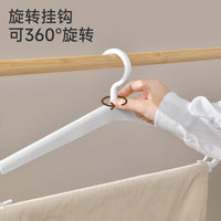 Japanese Style Retractable Clothes Drying Rack for Balcony Bedding Towels