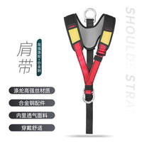 Outdoor Rock Climbing Harness with Shoulder Straps for Rescue and High-Altitude Work