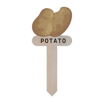Wooden Plant Labels Garden Markers with Gnome Design for Potted Plants & Craft Projects