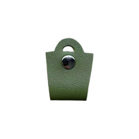 PU Leather Cable Organizer with Snap Button for Headphones and Data Cables