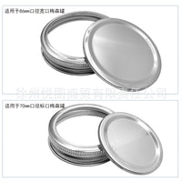 304 Stainless Steel Mason Jar Lids - 70mm/86mm Split Type for Canning and Storage