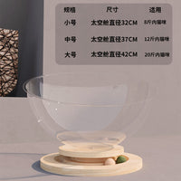 Space Capsule Cat Bed with Turntable Toy, All-Season Semi-Enclosed Pet House