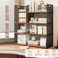 Desktop Bookshelf Organizer Multi-layer Storage Rack for Office Home Study Desk