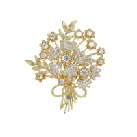 Luxury Money Tree Brooch Pin for Women, Elegant Floral Design Apparel Accessory