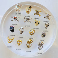 Halloween Nail Art Alloy Charms Skull Pumpkin Spider Ghost Designs