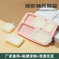 Portable Baby Food Storage Container with Detachable Meal Plate - 2-in-1 Fresh-keeping Freezer Box and Meal Bowl