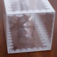 Clear PVC PET Food Candy Gift Boxes with Pattern Print, Customizable Logo