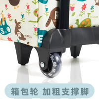 Foldable Portable Shopping Cart with Wheels and Bag for Groceries