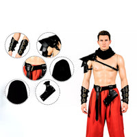 Medieval Viking Warrior Shoulder Armor Cosplay Costume Set for Halloween