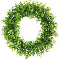 Artificial Eucalyptus Wreath Greenery Garland for Door Wall Decor