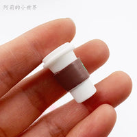 1:12 Dollhouse Miniature Coffee Cup Set, Pretend Play Food Toy Accessories