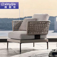 Luxury Rattan Woven Outdoor Sofa Set for Patio Garden Villa Hotel