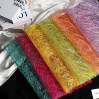 Crinkled Fiber Paper for Floral Arrangements and Gift Wrapping