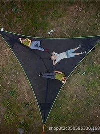 Outdoor Camping Triangle Hammock Anti-rollover Multi-person Park Suspended Breathable Tree Tent