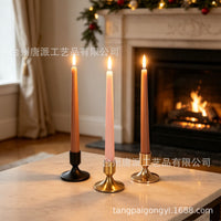 American Style Wrought Iron Taper Candle Holder Set for Dining Tables & Home Decor
