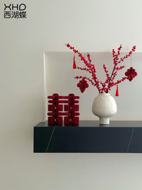 3D Double Happiness Wedding Decoration Ornament for Bedroom Living Room