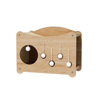 Cat Scratching Board with Sisal Ball Toy and Double-Layer Cat House