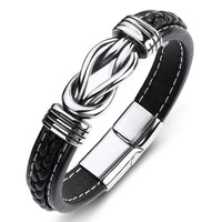 Vintage Braided Bracelet for Men, Stainless Steel Ethnic Style Wristband