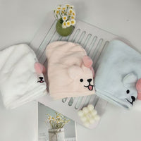 Cute Dog Absorbent Quick-Dry Hair Towel Wrap for Women