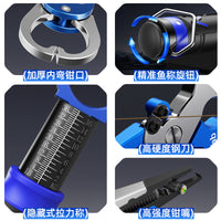 Fishing Lip Gripper and Pliers Set with Scale, Multifunctional Fish Holder and Tackle Kit