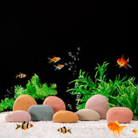 Ceramic Colorful Stone Aquarium Ornaments