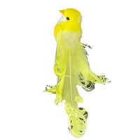Artificial Feathered Curly Bird Ornament, Foam Craft Accessory, 14cm