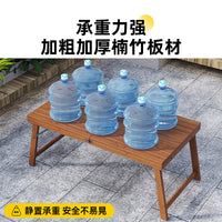 Outdoor Bamboo Folding Table and Chair Set for Camping and Home Use