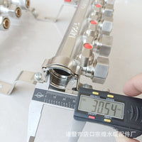 Zonghuang All-Copper Forged Underfloor Heating Manifold with Ball Valves for Home Heating Systems