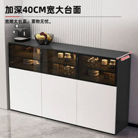 Solid Wood Sideboard Cabinet Modern Minimalist Luxury Wine Cabinet Storage for Living Room Dining Room