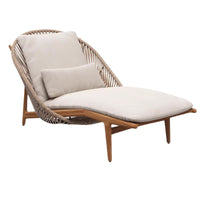 Outdoor Nordic Solid Wood Rattan Sofa Set for Patio Garden Balcony