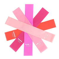 TPE Pink Resistance Bands Set for Yoga & Fitness