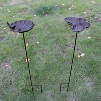 Vintage Cast Iron Bird Feeder Garden Ornament
