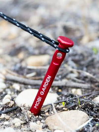 Mobigarden Aluminum Alloy Tent Stakes and Guy Ropes for Outdoor Camping