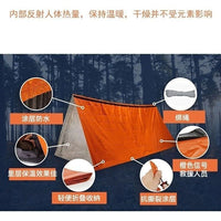 Emergency Thermal Tent for 2 People, Windproof and Waterproof Outdoor Camping Shelter