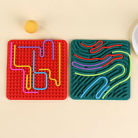 Kids Silicone Sensory Activity Board Fidget Toy for Focus Training