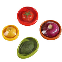 Reusable Food Storage Containers with Stretch Film Lids for Refrigerator, Onion, Fruit, and Vegetable Preservation