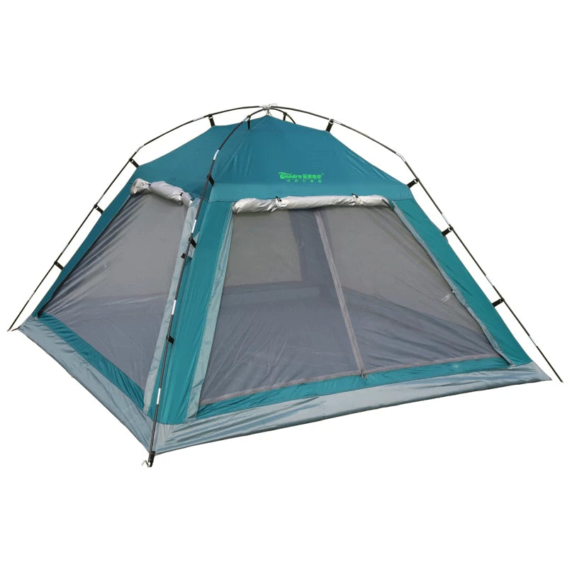 Automatic Pop-Up 3-4 Person Camping Tent with UV Protection and Mosquito Net