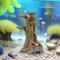 Aquarium Resin Moss Tree Trunk Decoration for Fish Tank Landscaping