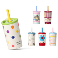 Kids' 304 Stainless Steel Insulated Straw Bottle, Leak-Proof Portable Water Cup for School