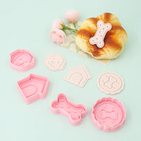 Dog House Series Bone 3D Cartoon Cookie Cutters for DIY Clay and Fondant