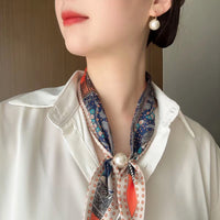 Magnetic Buckle Neck Scarf for Women, Fashionable Bowknot Design