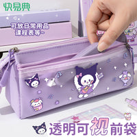 Cute Panda Pencil Case Large Capacity for Students