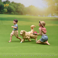 VM 1/18 1/24 Cool Summer Outing Hand-Painted Miniature Diorama with Figures