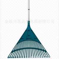Adjustable Aluminum Handle Garden Leaf Rake Plastic Head