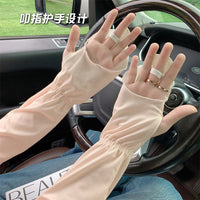 UV Protection Ice Silk Arm Sleeves for Driving and Cycling